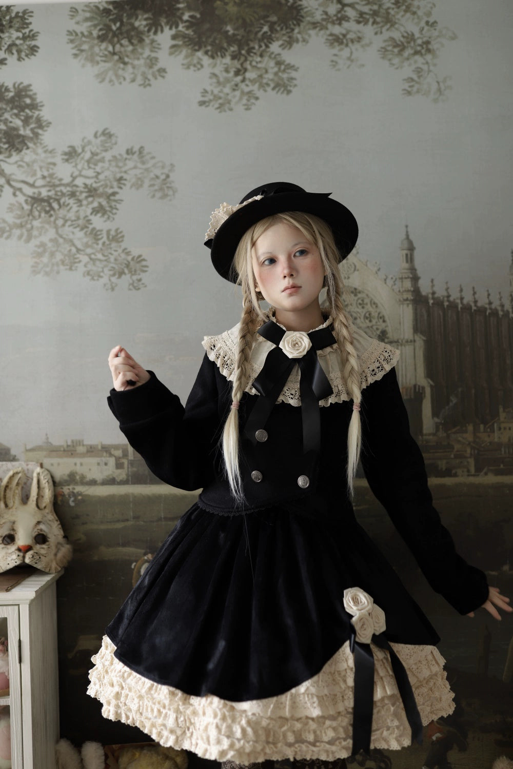 LeMiroir - Winter Solstice - Elegant Lolita Winter Short Coat & SK 44069:794243