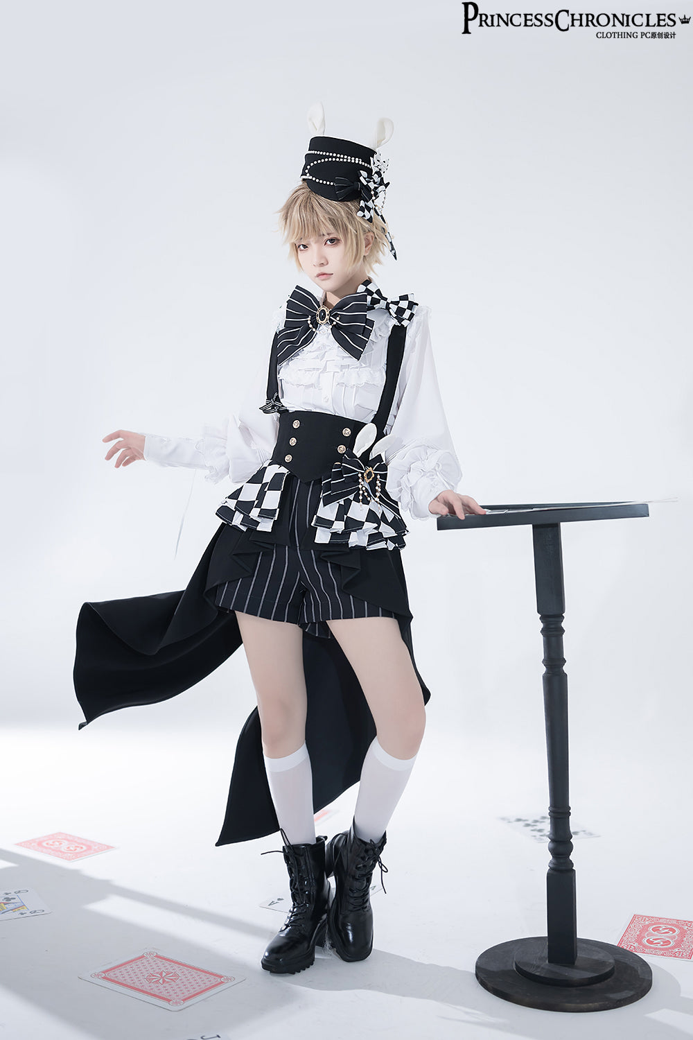 (Buyforme)Princess Chronicles~Rabbit Theater Chessboard Lolita Prince Set   