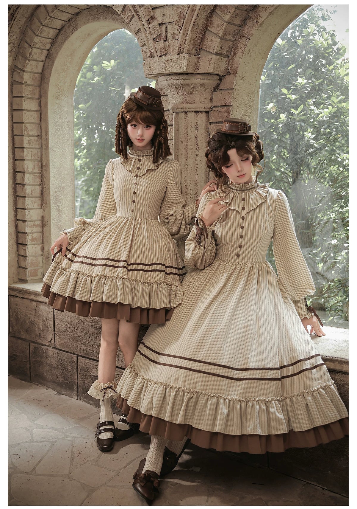 At Sunset - Fall Classic Lolita OP Dress Set, Bustier & Overlayer 45930:868542