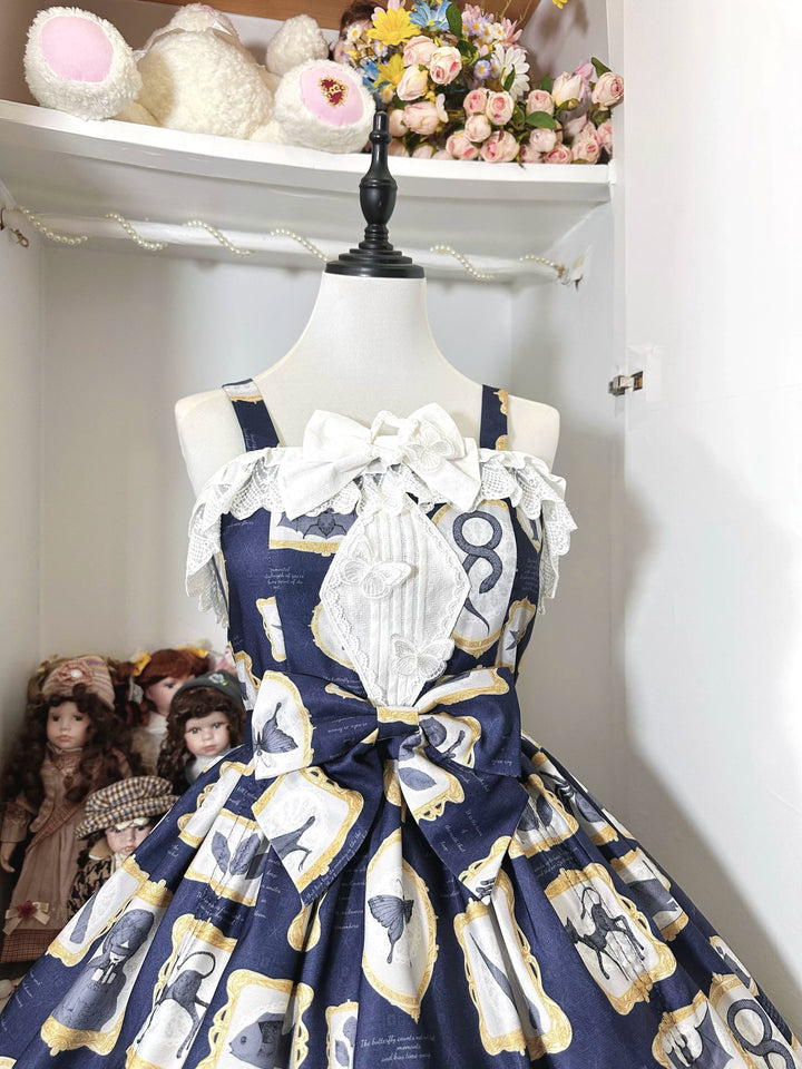 Magic Tea Party~Classic Lolita JSK with Elegant Art-Inspired Prints