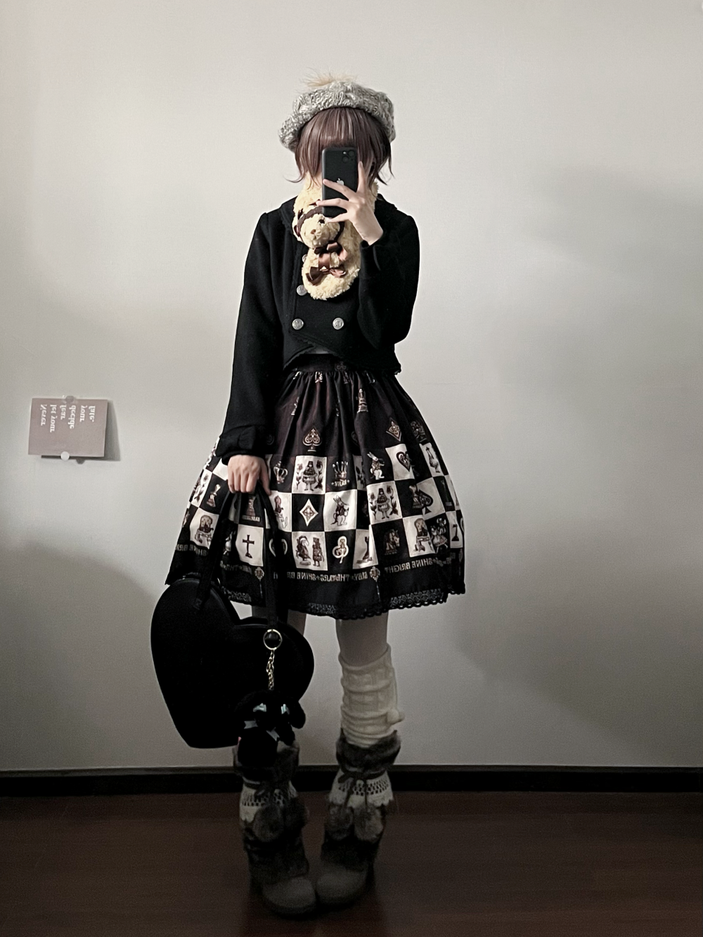 LeMiroir - Winter Solstice - Elegant Lolita Winter Short Coat & SK 44069:794225