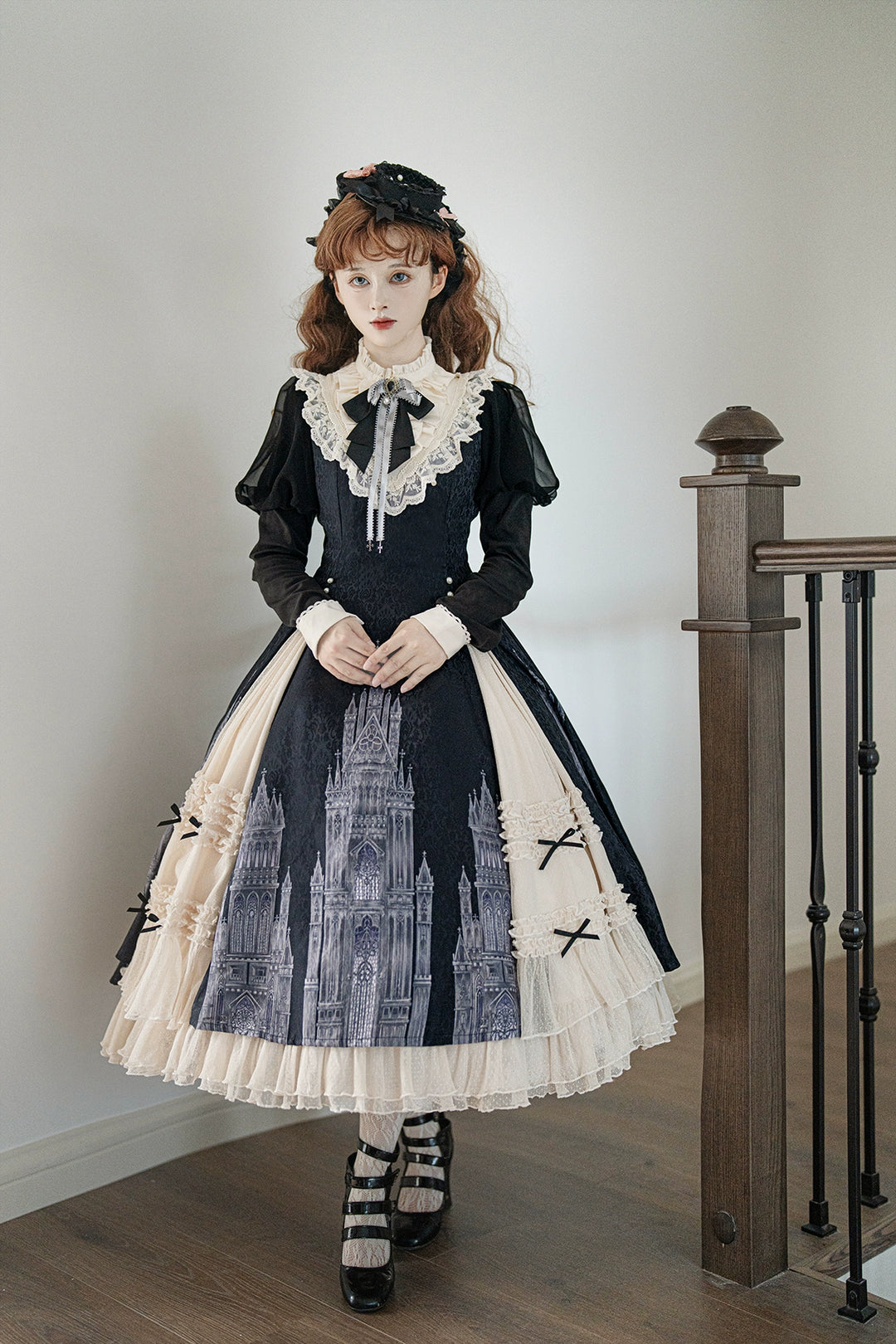 Letters from Unknown Star~Church Bell~Elegant Lolita OP Dress Long Sleeve Spring Autumn   