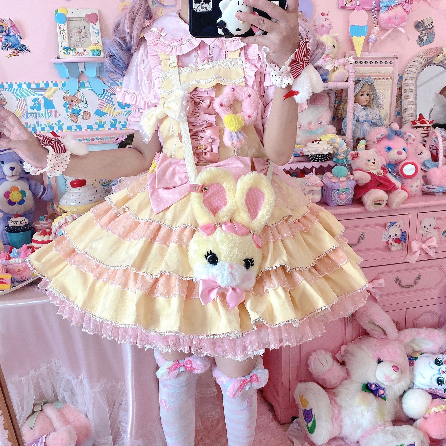 MIST - Creamy Condensed Milk - Kawaii Lolita Shirt Soft Girl Short-sleeved 9914:192308