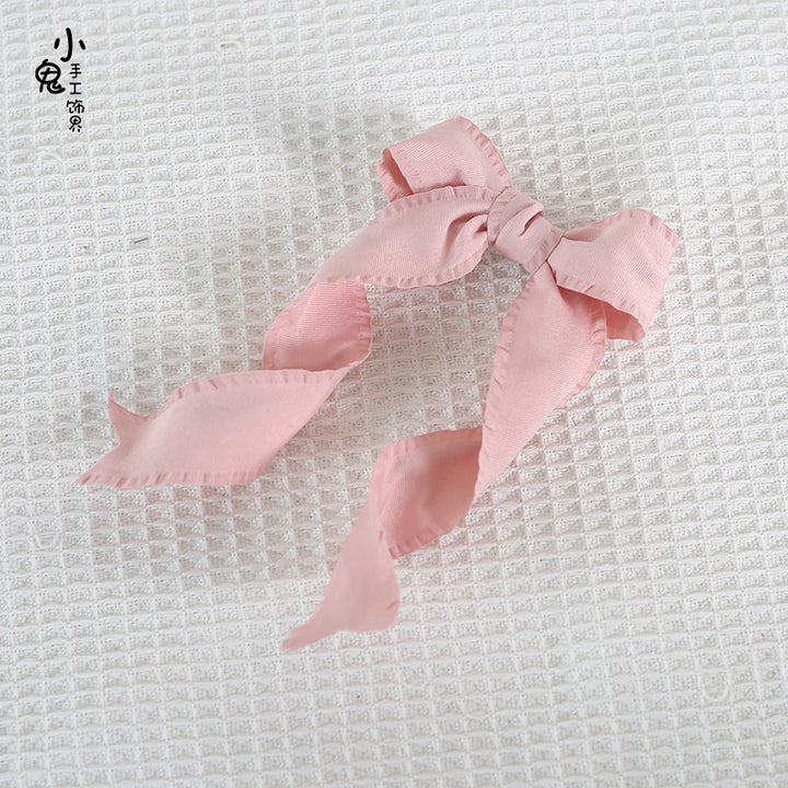 Xiaogui~Cosplay Double Ponytail Spiral Lolita Hair Clips Korean pink (single one)  
