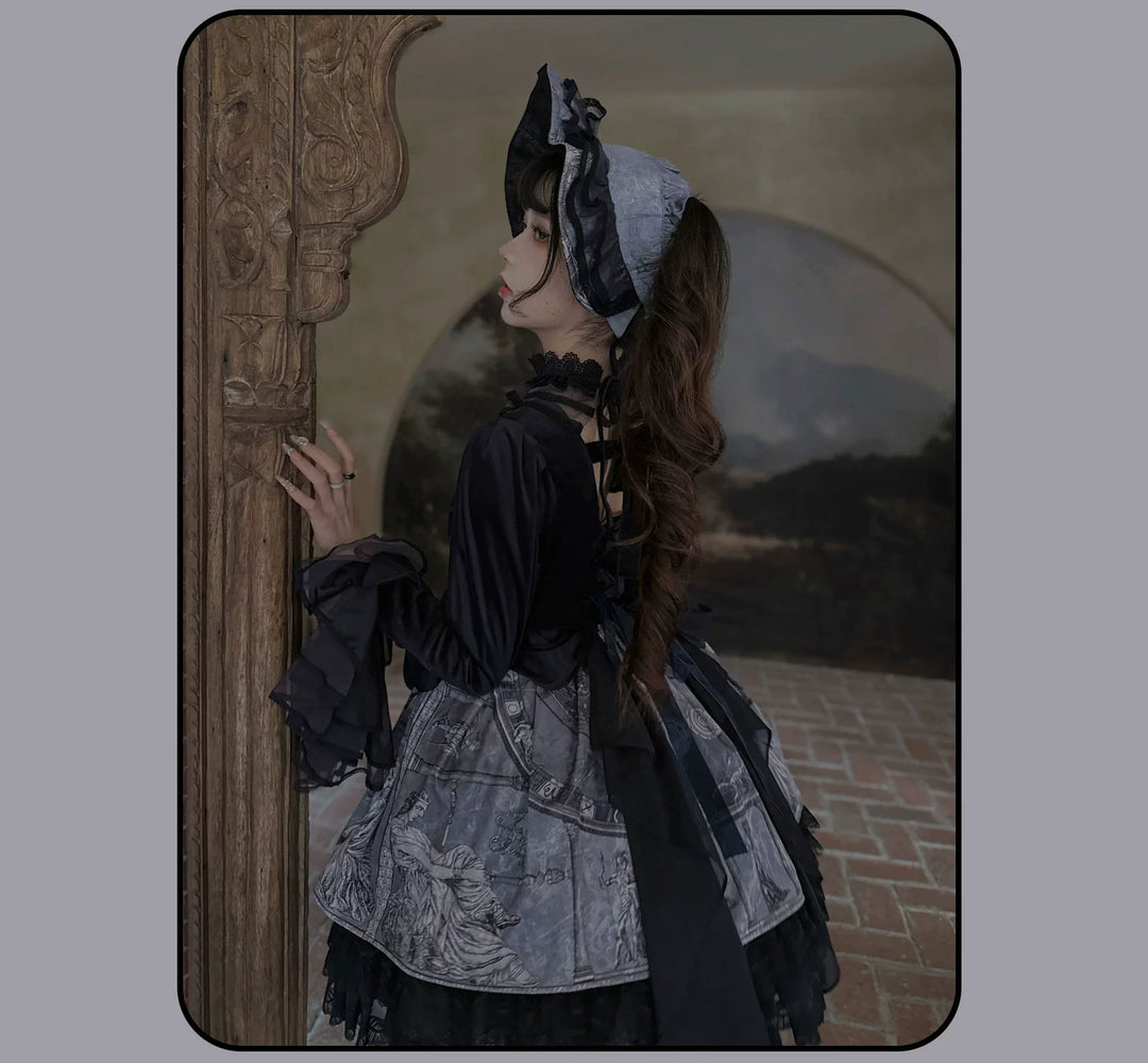 Susin Lolita~Star Disk~Gothic Lolita Dress Elegant OP Dress and Coat