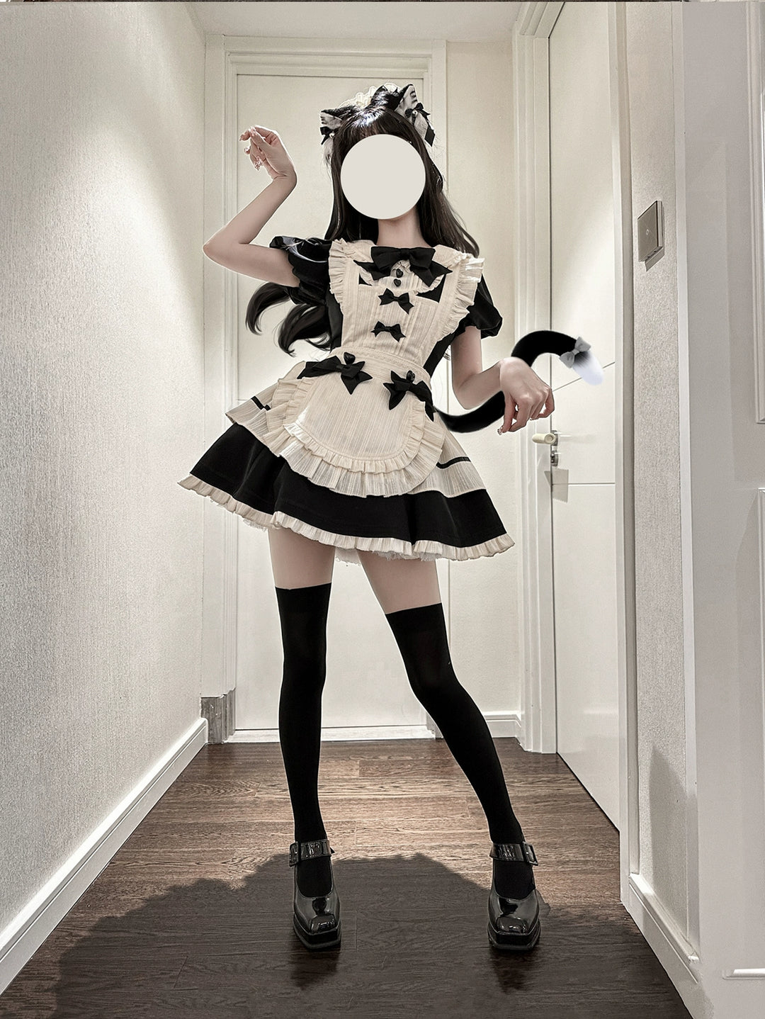 Hawthorn Berries - Maidette - Halloween Maid Lolita Apron OP Dress