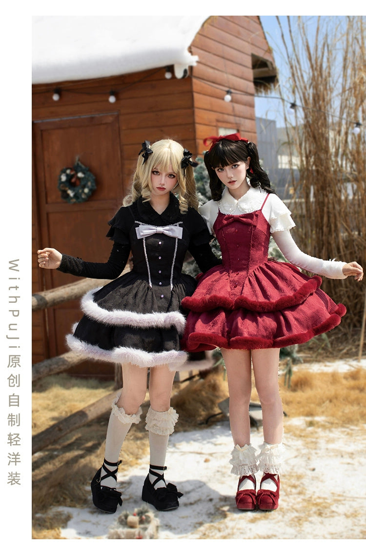 With PUJI~Sweet Lolita Innerwear Autumn and Winter Lolita Sweater