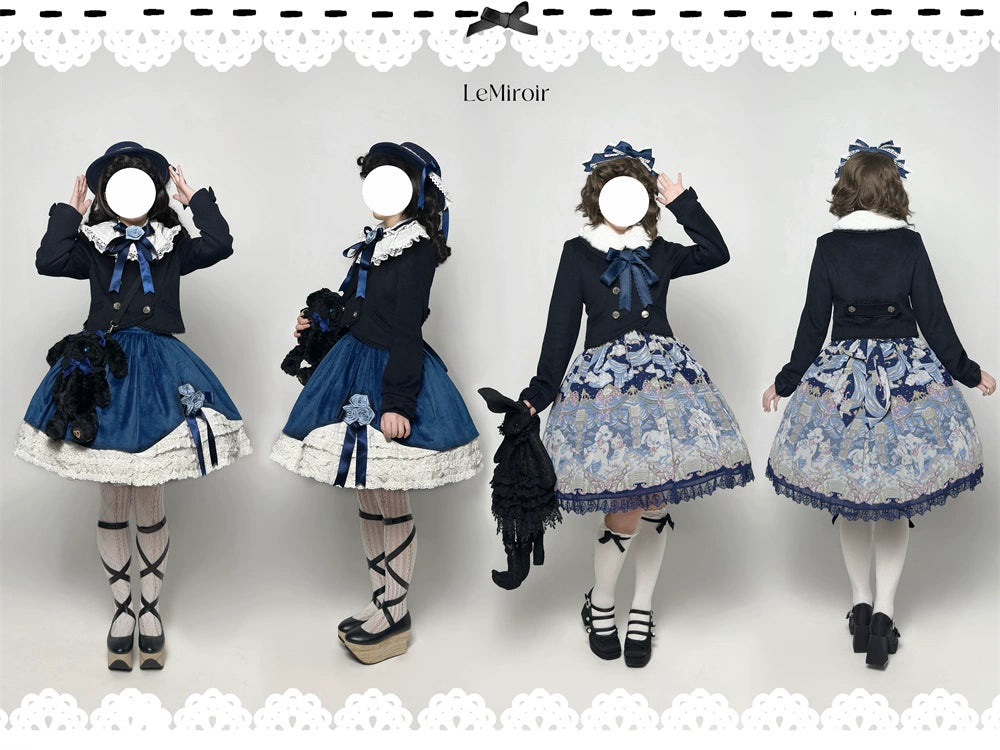 LeMiroir - Winter Solstice - Elegant Lolita Winter Short Coat & SK 44069:794200