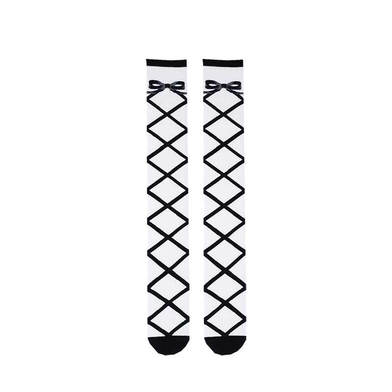 Roji Roji~Sweet Lolita Cotton Mid-Calf Socks   