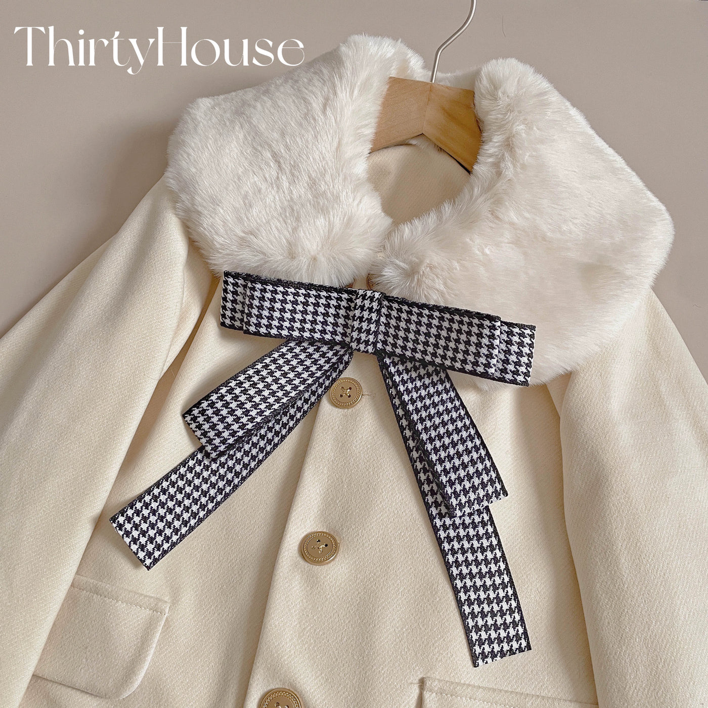 ThirtyHouse~Winter Lolita Faux Lolita Imitation Rabbit Fur Scarf   