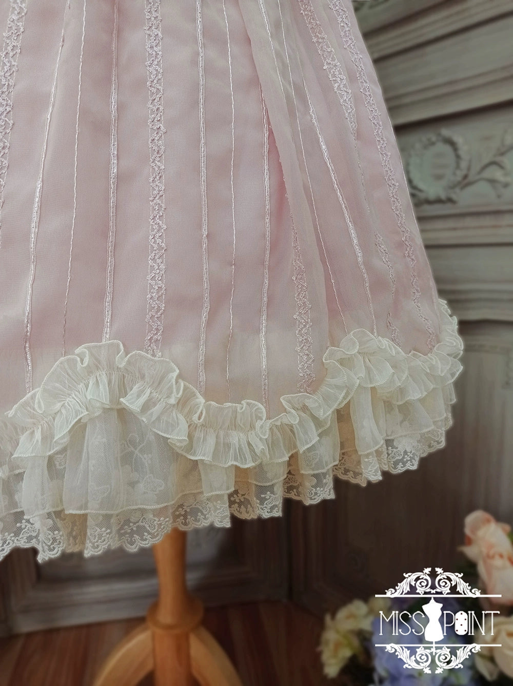 Miss Point - Tulip - Classic Lolita OP Dress Short Sleeve Dress Multicolors