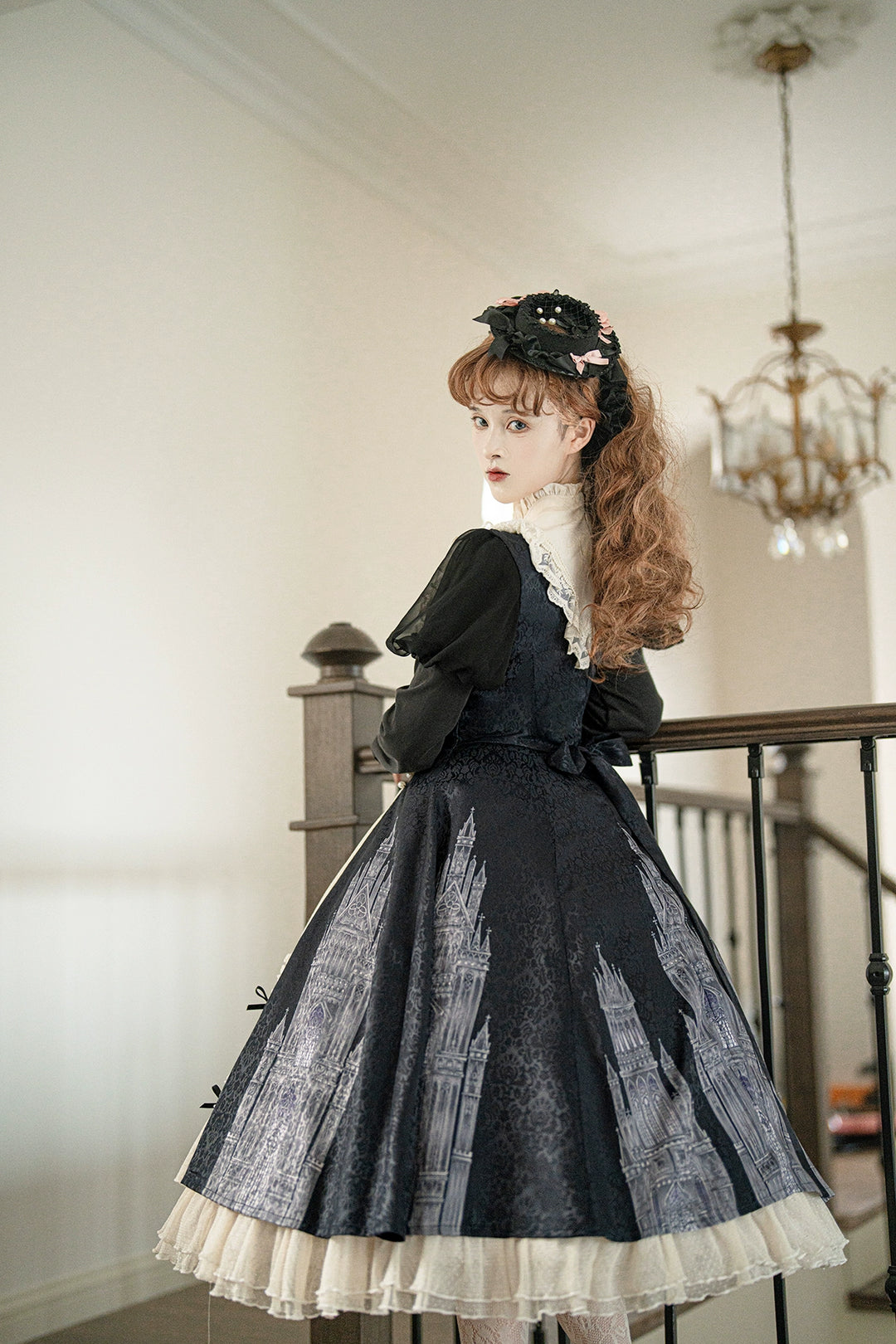 Letters from Unknown Star~Church Bell~Elegant Lolita OP Dress Long Sleeve Spring Autumn   