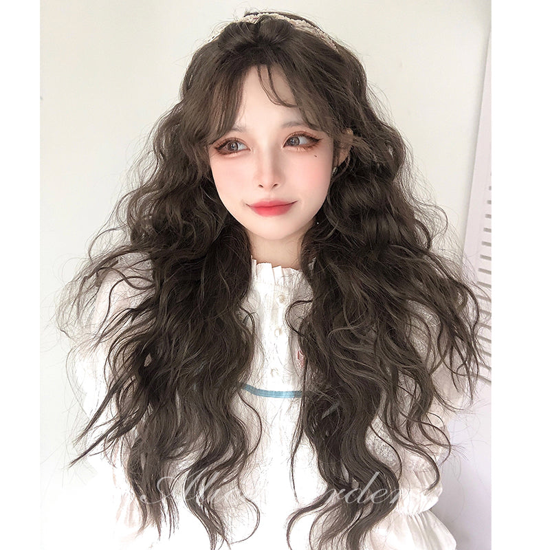 Alicegarden~Daily Lolita Long Curly Brown Wig brown  