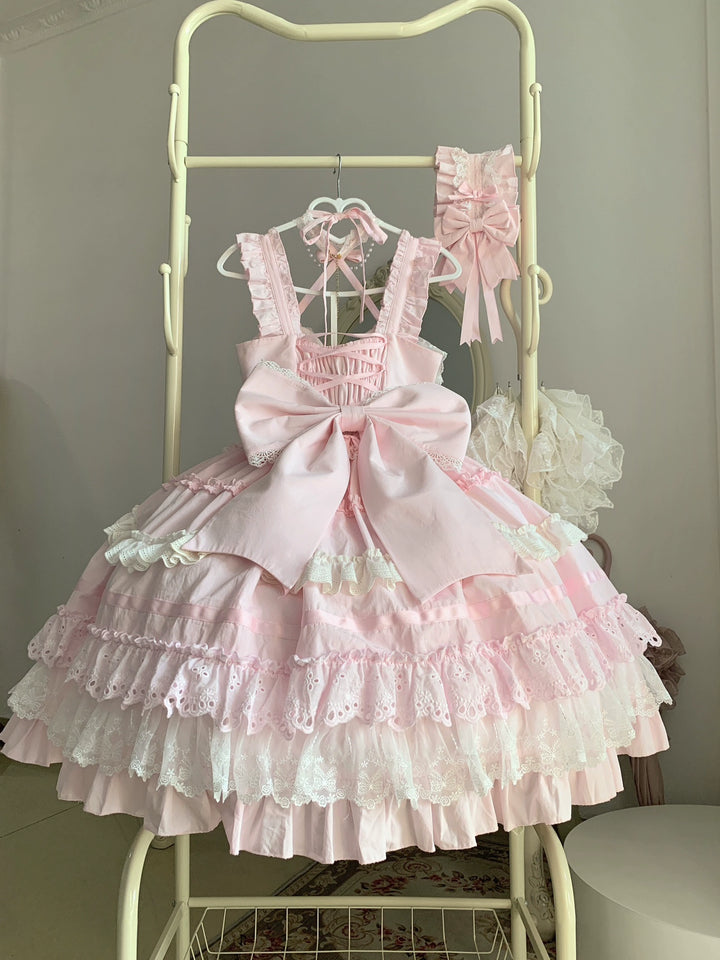 Immersive original~Belia~Old School Lolita JSK Sweet Doll Princess Dress