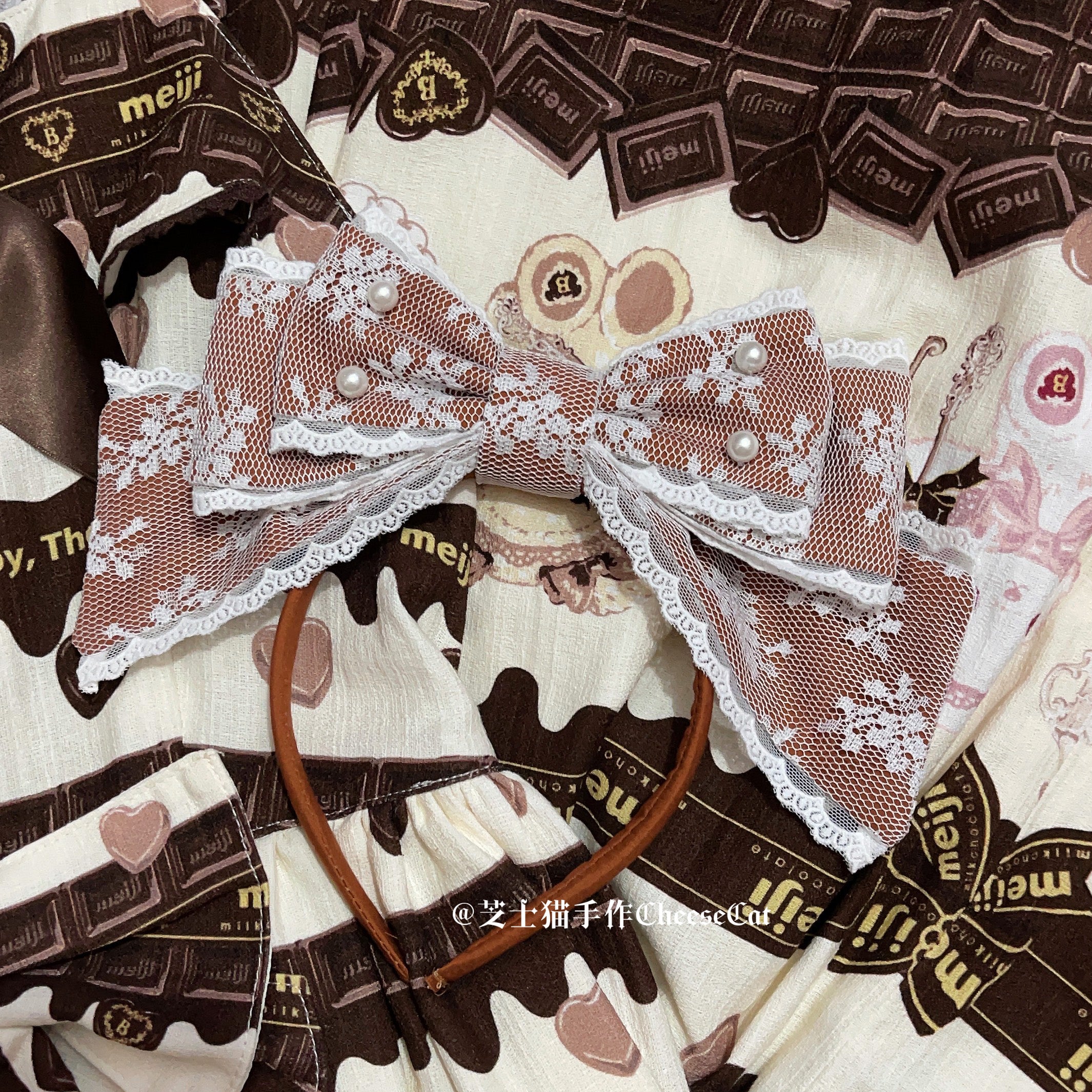 (Buyforme)Cheese Cat~Sweet Lolita KC Lace Butterfly Lolita KC with Pearl 15210:198076