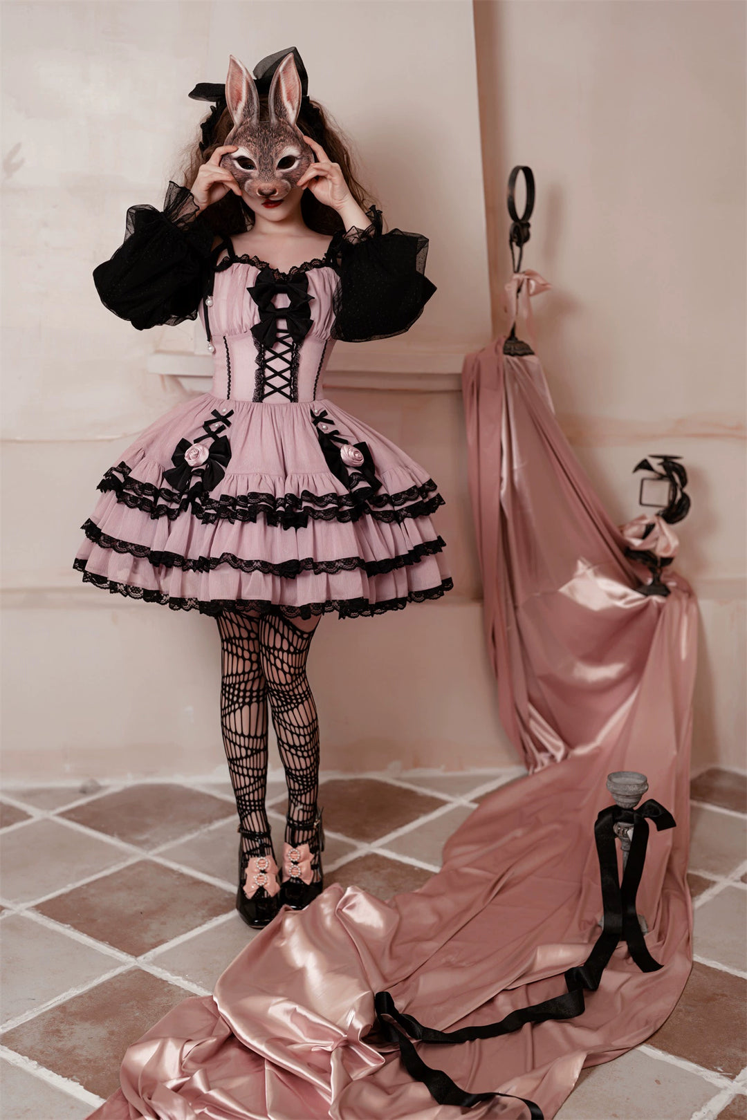 Your Princess~Sweet Lolita OP Dress Palace Girls Princess Sleeve Dress   