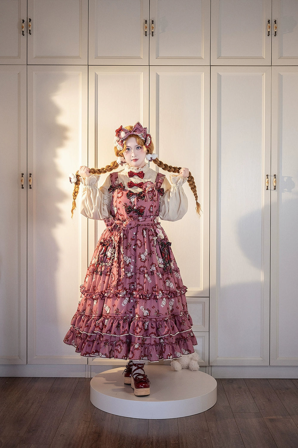 Miss Point - Forest Berry Bunny - Sweet Lolita JSK Elegant Bunny Print Dress 41972:721006