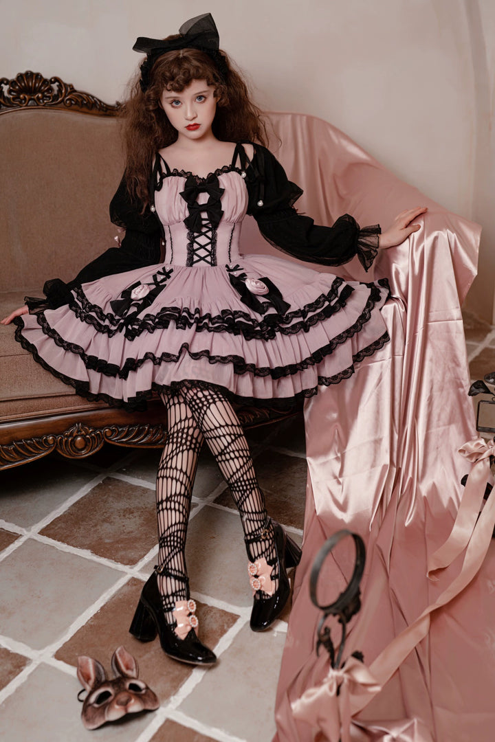 Your Princess~Sweet Lolita OP Dress Palace Girls Princess Sleeve Dress   