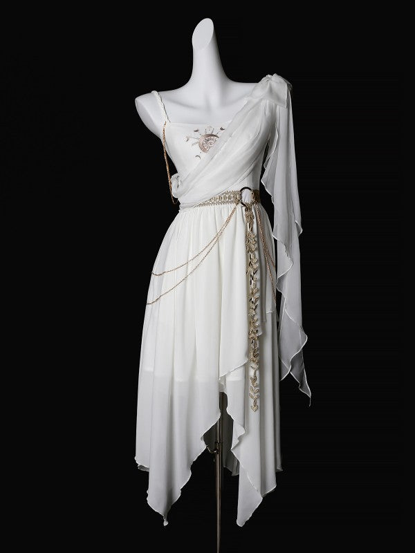 Eternal Island of Girls - Lolita Tethys Tears Greek JSK Dress S White JSK