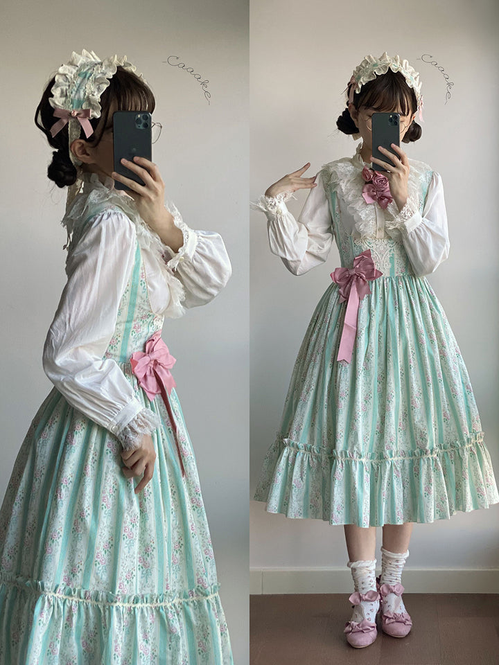 (Buyforme)Miss Point~Happy Summer Elegant Lolita Floral Jumper Skirt   