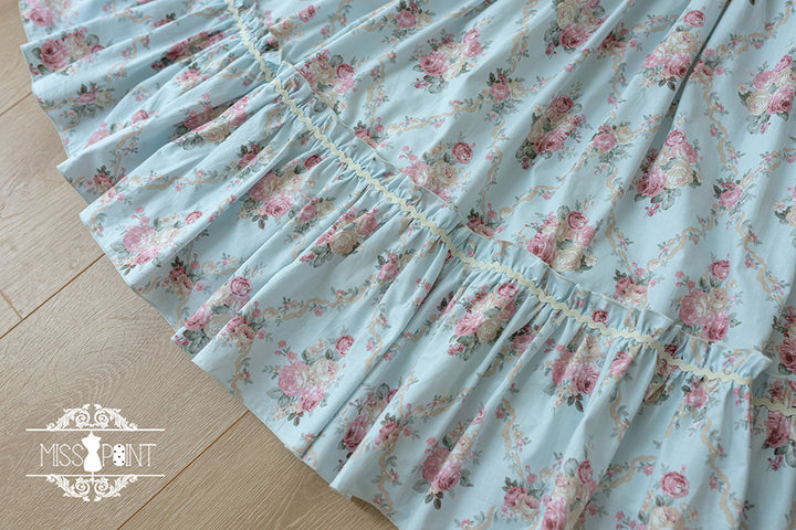 (Buyforme)Miss Point~Happy Summer Elegant Lolita Floral Jumper Skirt   