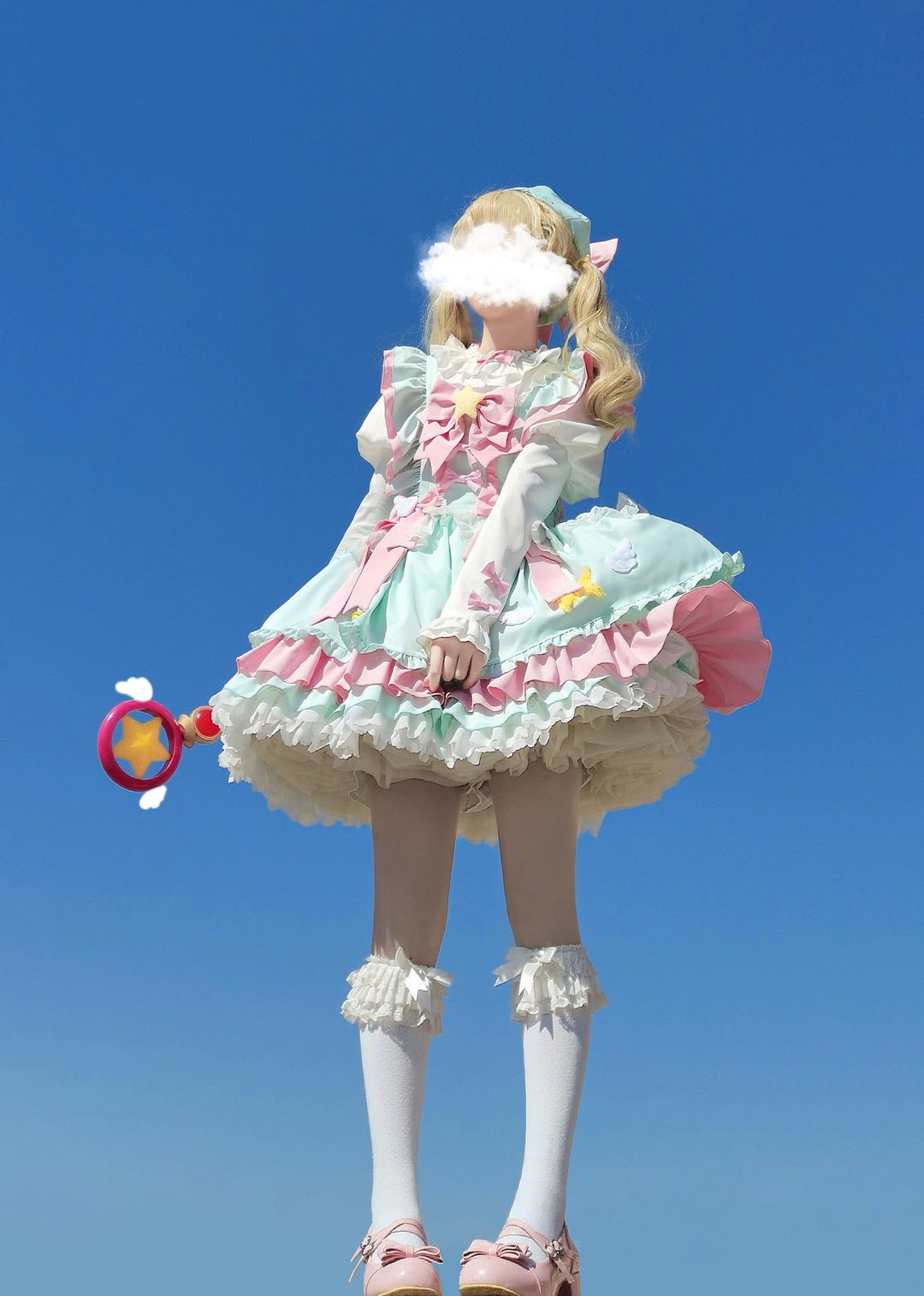 Sugar Girl~Little Star Wing~Sweet Lolita JSK Summer Lolita Dress   