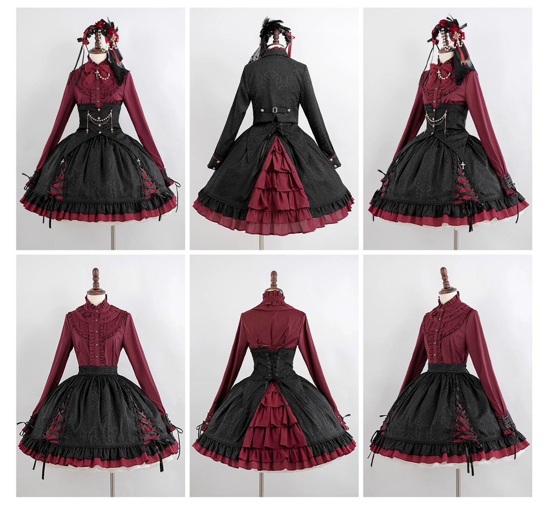 (BFM)Luna Planetarium~Evil Fang~Gothic Lolita JSK Suit Ouji Lolita Shorts Suit   