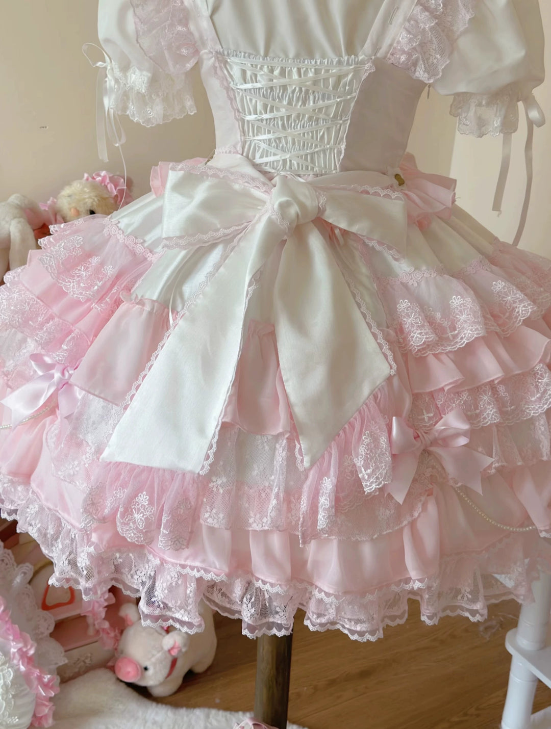 Cocoa Sweetheart~Love Descends~Wedding Lolita Jumper Dress Elegant Bridal JSK   