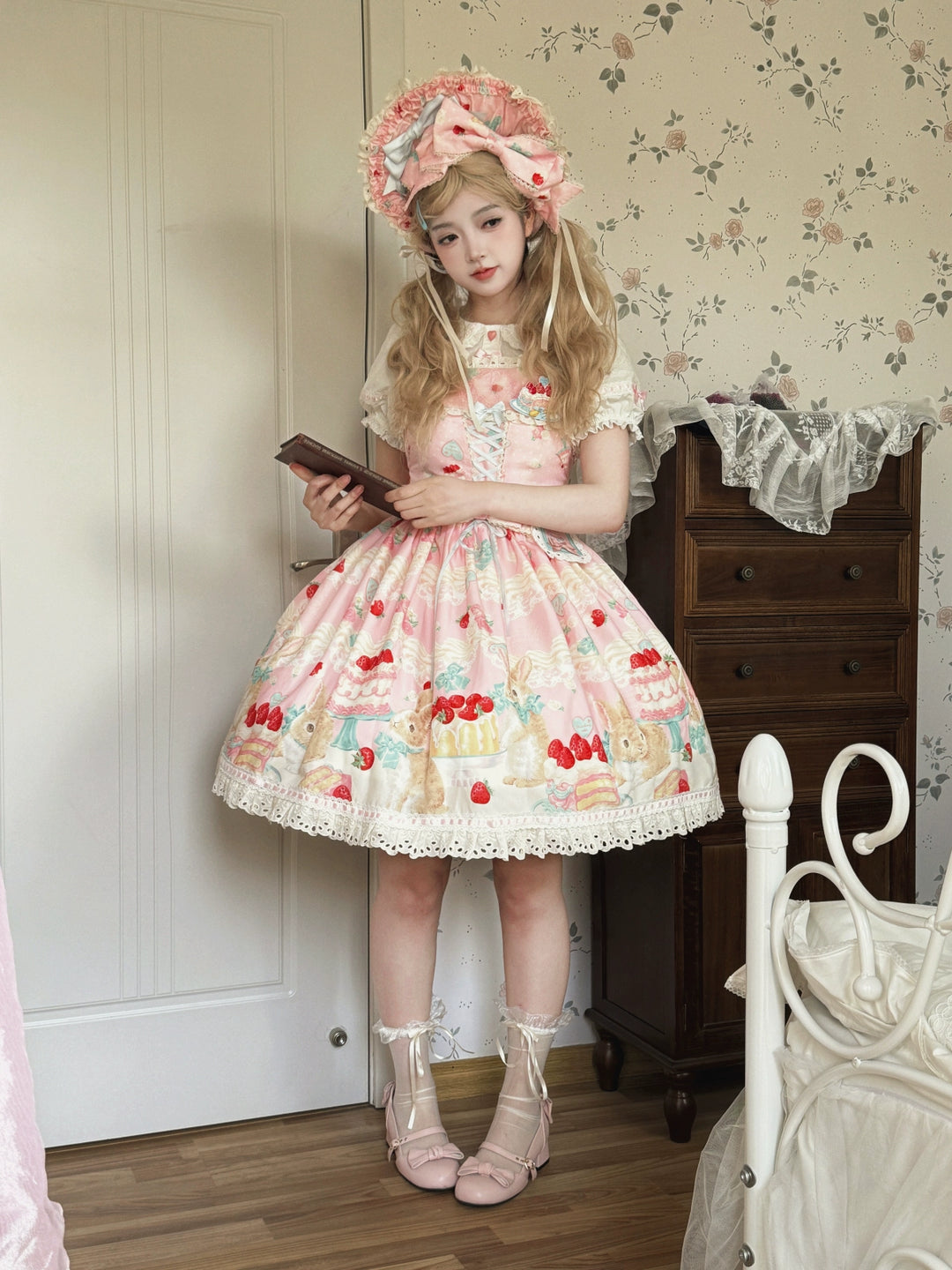 Dark Star Island~Honey Bunny Cake~Sweet Lolita JSK/OP/Strap SK/Shirt 39864:638690