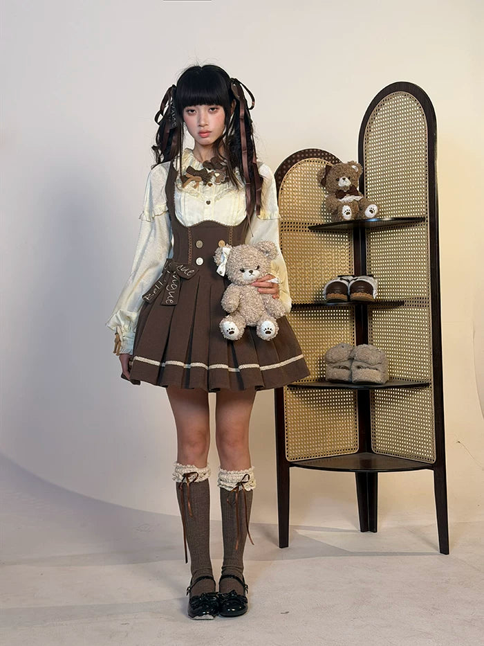 Sweetheart Canelé - Bust-supporting Classic Lolita JSK Dress, Low-waist