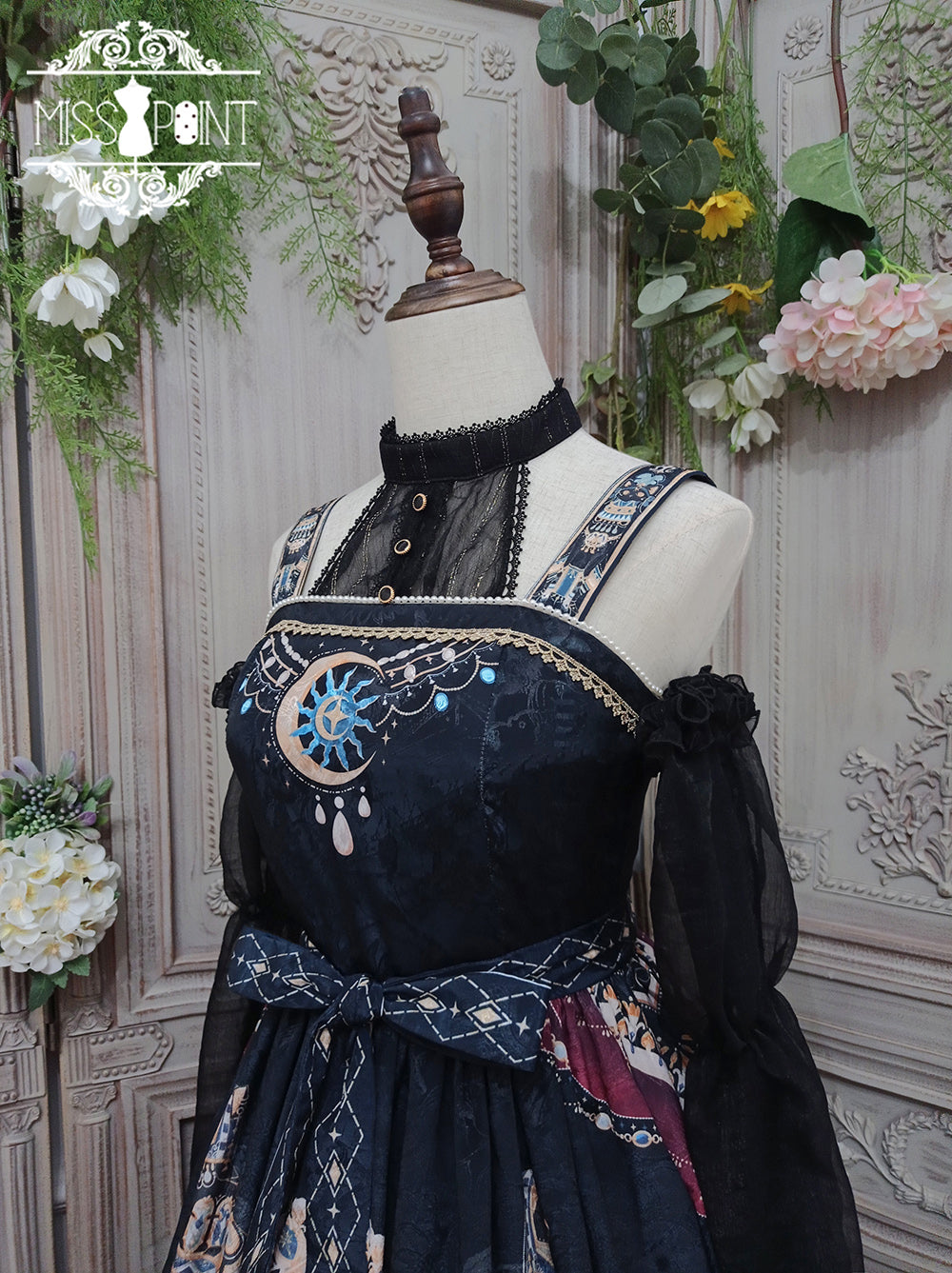 Miss Point~Dusk Bester~Egyptian Lolita Halter Attached Sleeve Blouse 17472:237234