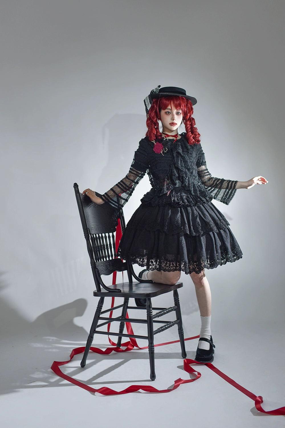 Miss Point - Forest Waltz - Classic Lolita Blouse & Multi-Tiered Ruffles SK 44233:800022