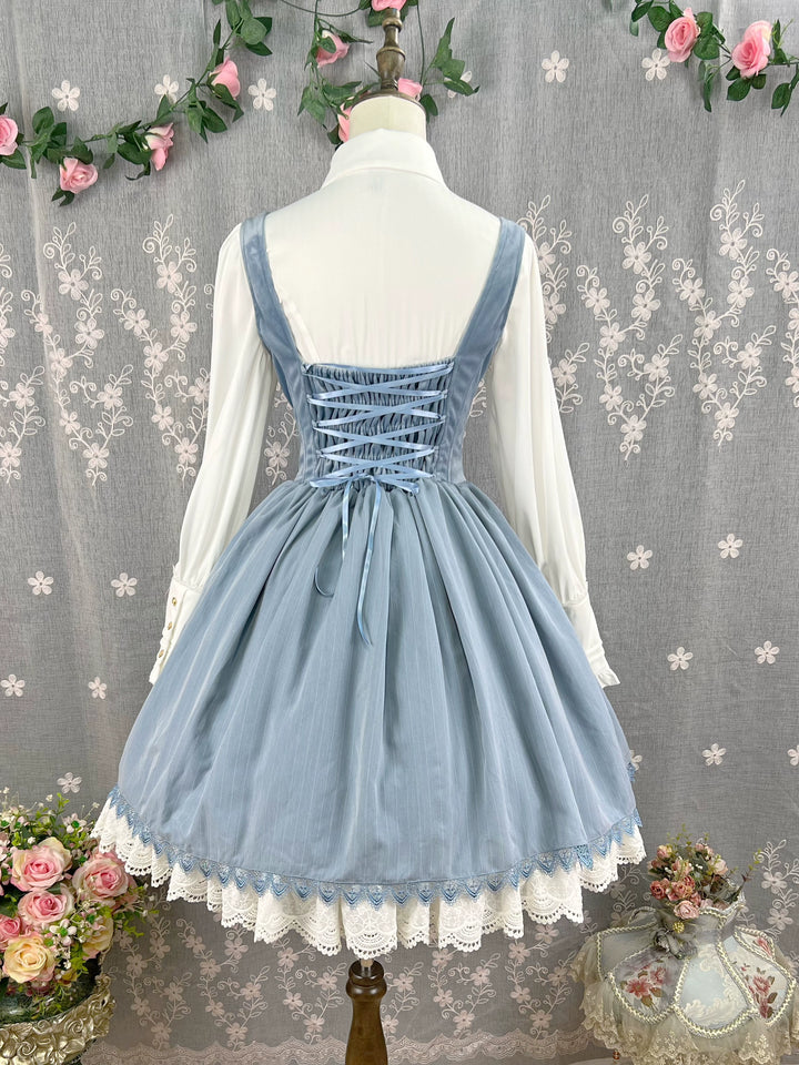 DMFS Lolita~Dreamland of Enchantment~Classic Lolita JSK Retro Bust-supporting Lolita Dress 41296:707992