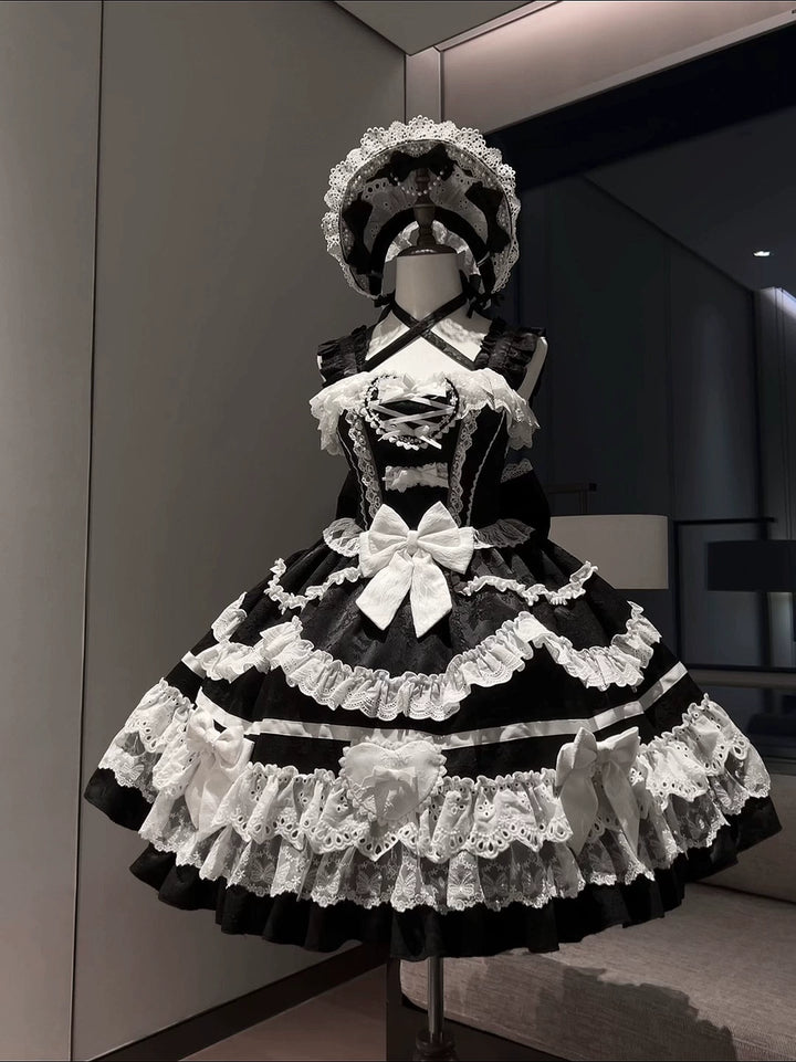 Immersive original~Belia~Old School Lolita JSK Sweet Doll Princess Dress 40586:666706