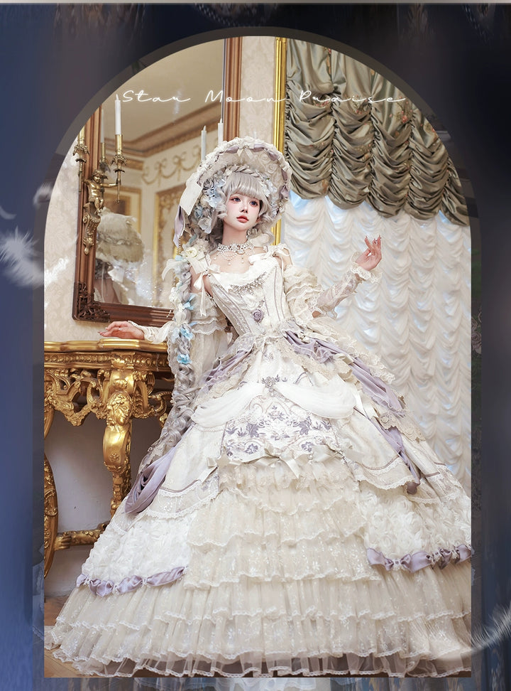 MieYe~Star Moon Praise~Weddiing Lolita Dress Bridal Princess Dress   