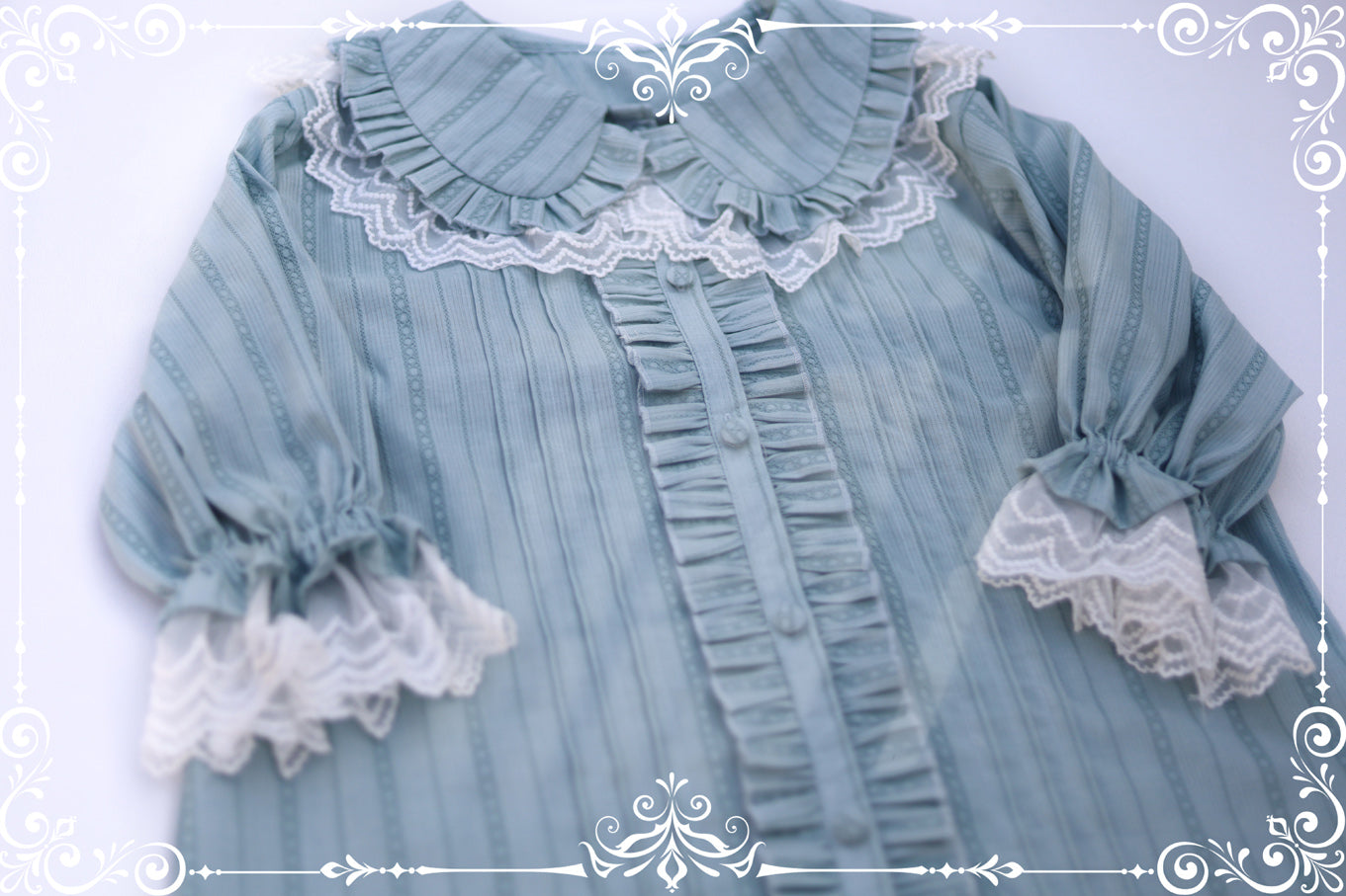 MIST~Sweet Lolita Golilla Short Sleeve Shirt 9912:184436