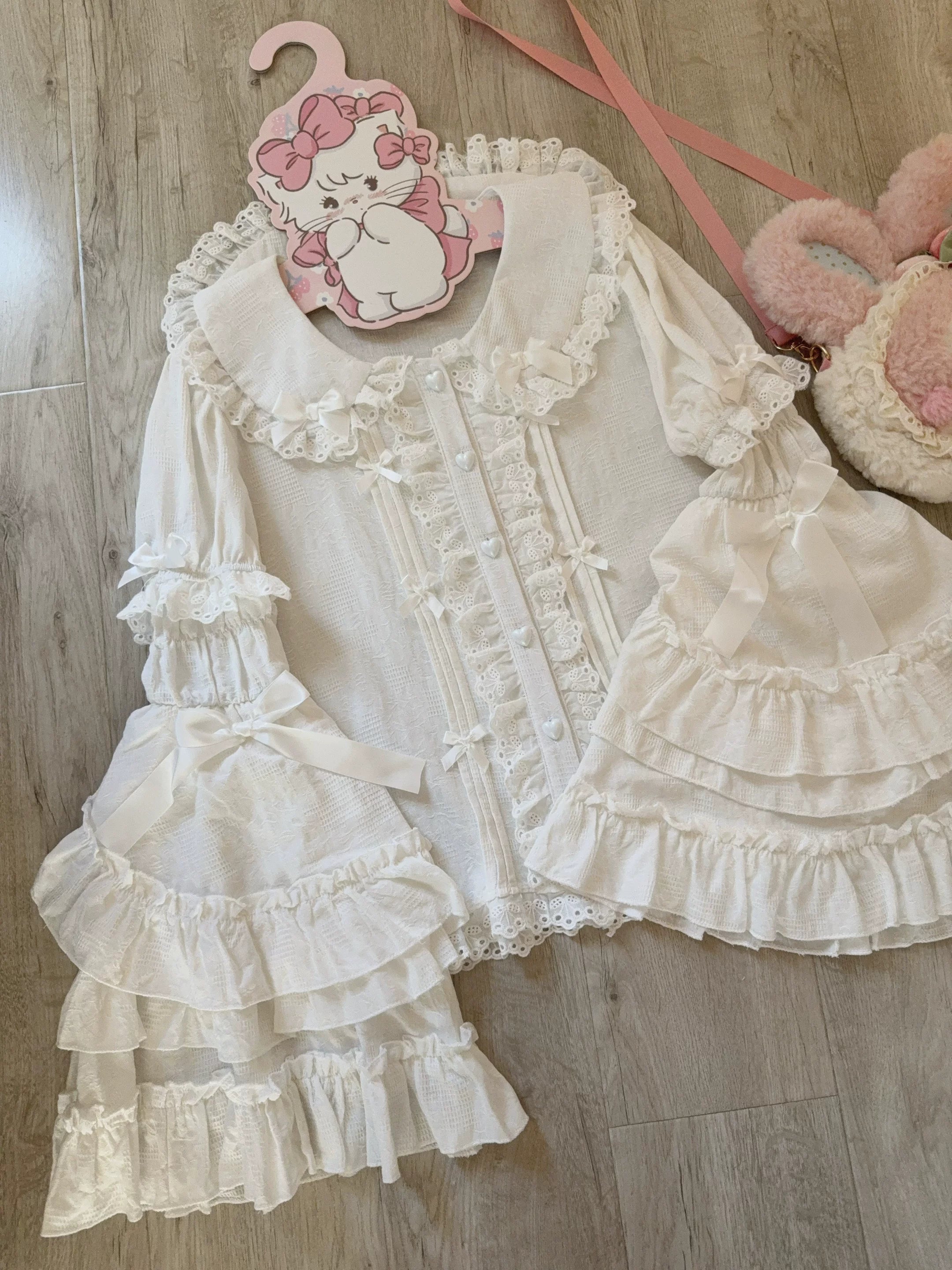 Kawaii Lolita Blouse, Detachable Hime Sleeves