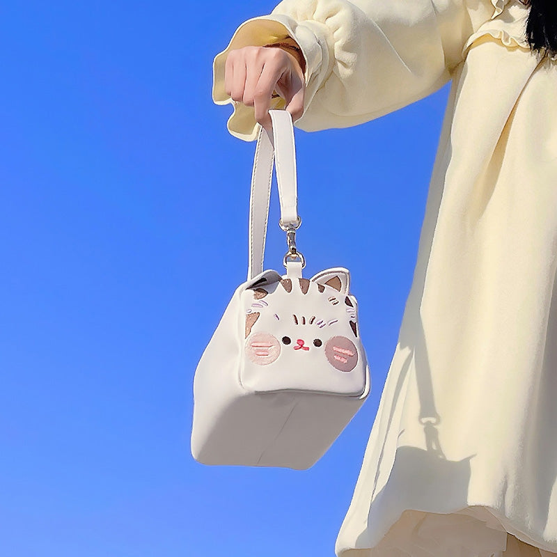 Milk Tea Bear~Toast Cat~Crossbody Bag Shoulder Bag Lolita Bag [pre-sale] Toast Cat [cream white]  