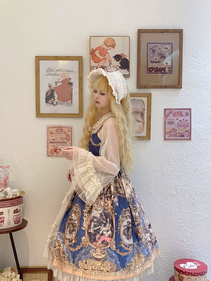 Magic Tea Party~Flower~Classic Lolita Tulle Cardigan with Princess-Sleeves