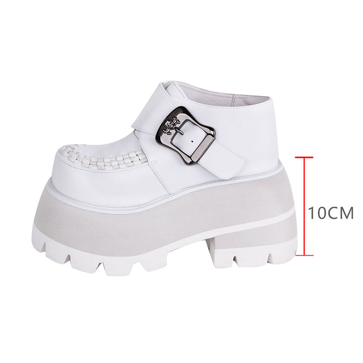 Angelic Imprint~Punk Lolita White Platform Shoes   