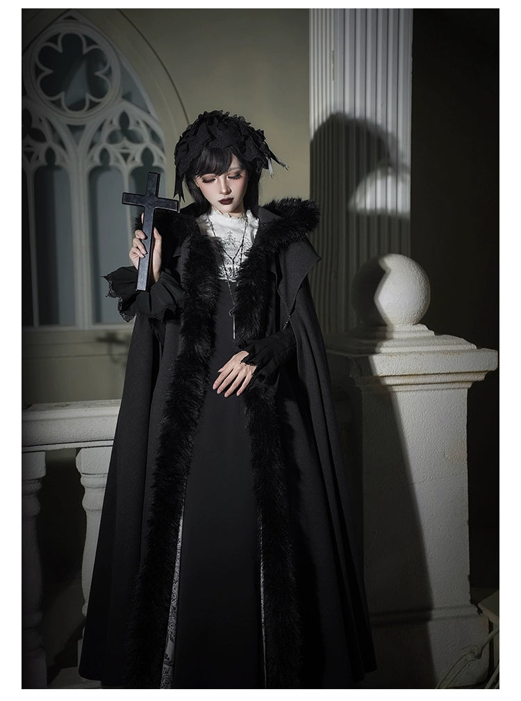 With PUJI - Letter and Poetry · Raven's Night Song - Gothic Lolita Black Cloak