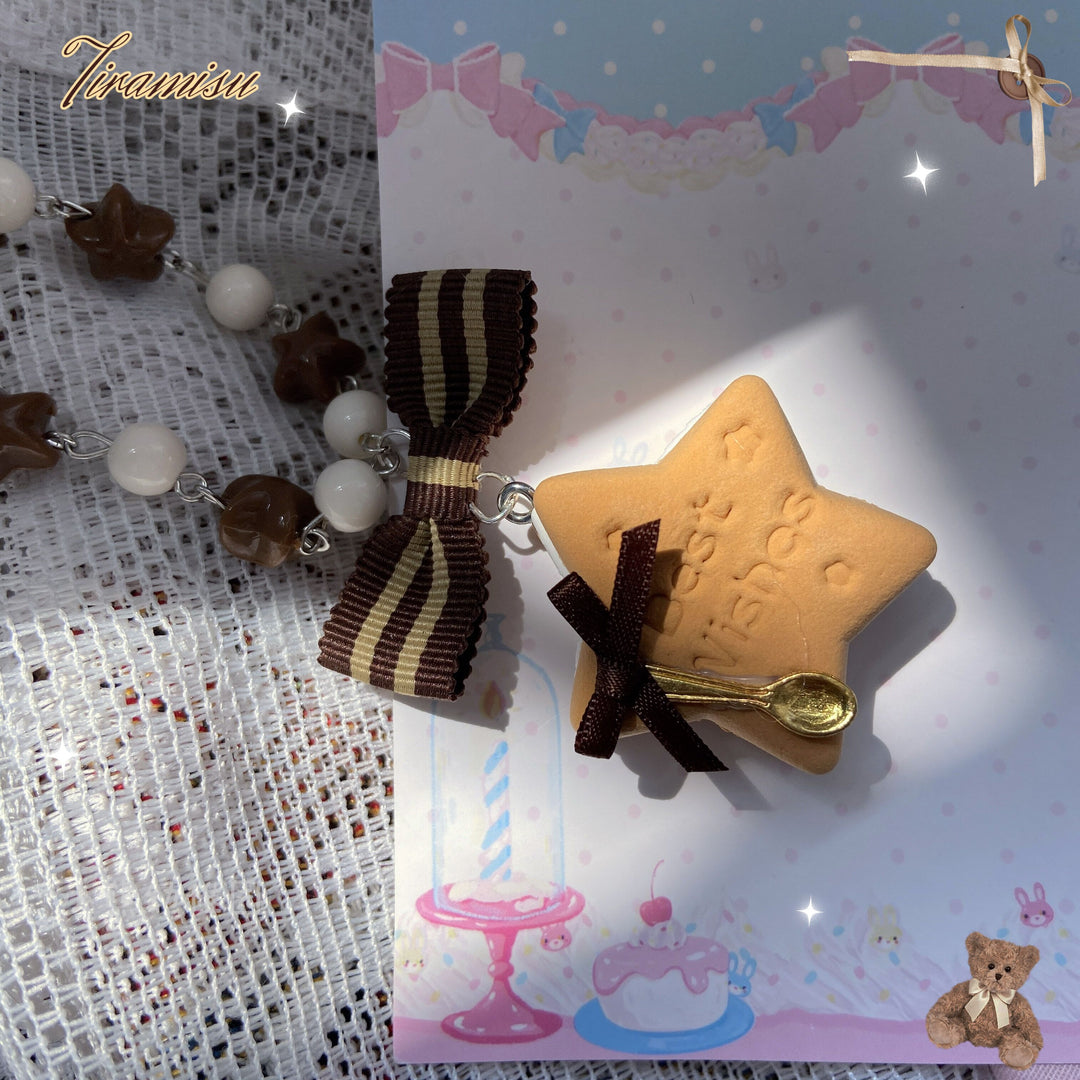 (Buyforme)Bear Doll~Sweet Cookie Charm Set - Lolita Necklace and Hairclip   