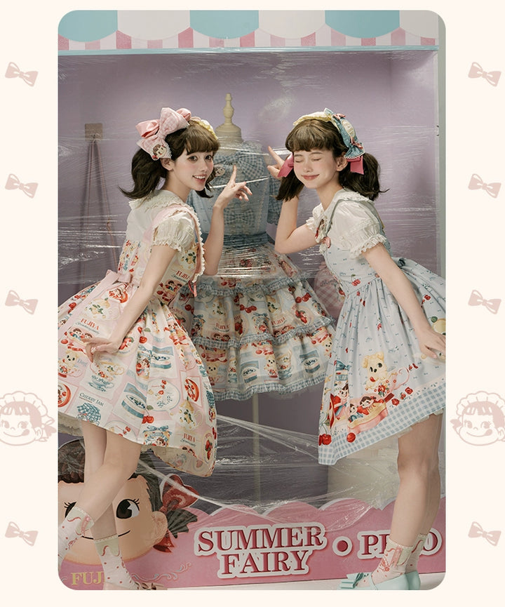 Summer Fairy~IP Collab Kawaii Lolita JSK Shirt Candy Box Hat   