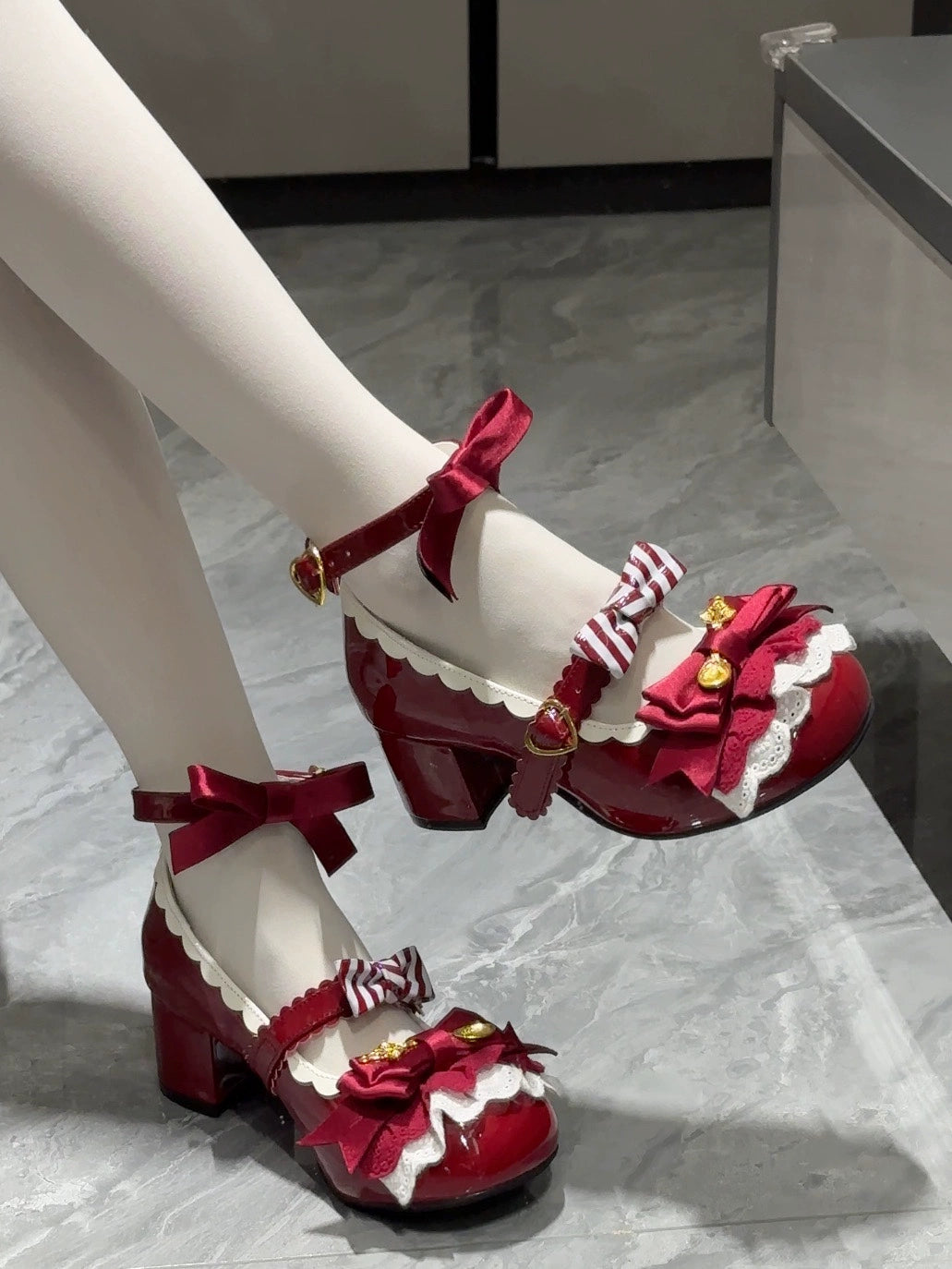Beauty Bunny - Mousse Roll - Sweet Lolita Heel Shoes, Round Toe