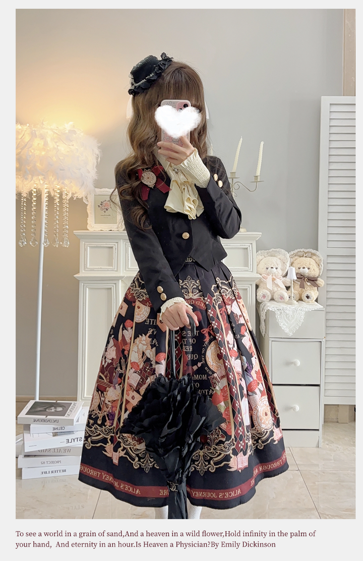 Alice in Wonderland~Holy Night Alice~Classic Lolita Dress Preppy Style Bust-supporting JSK 40466:663828