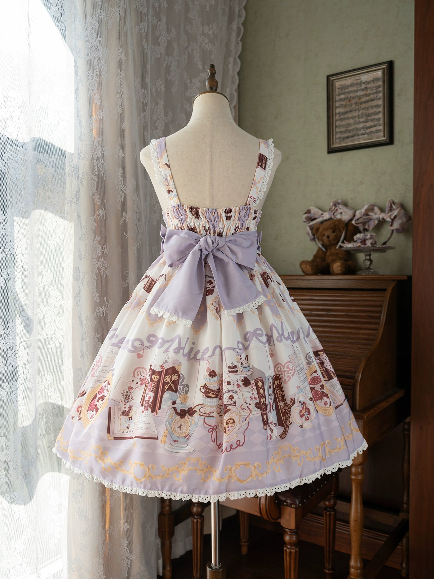 Girl Dream~Alice Rabbit~Sweet Lolita Dress Purple SK Salopette   