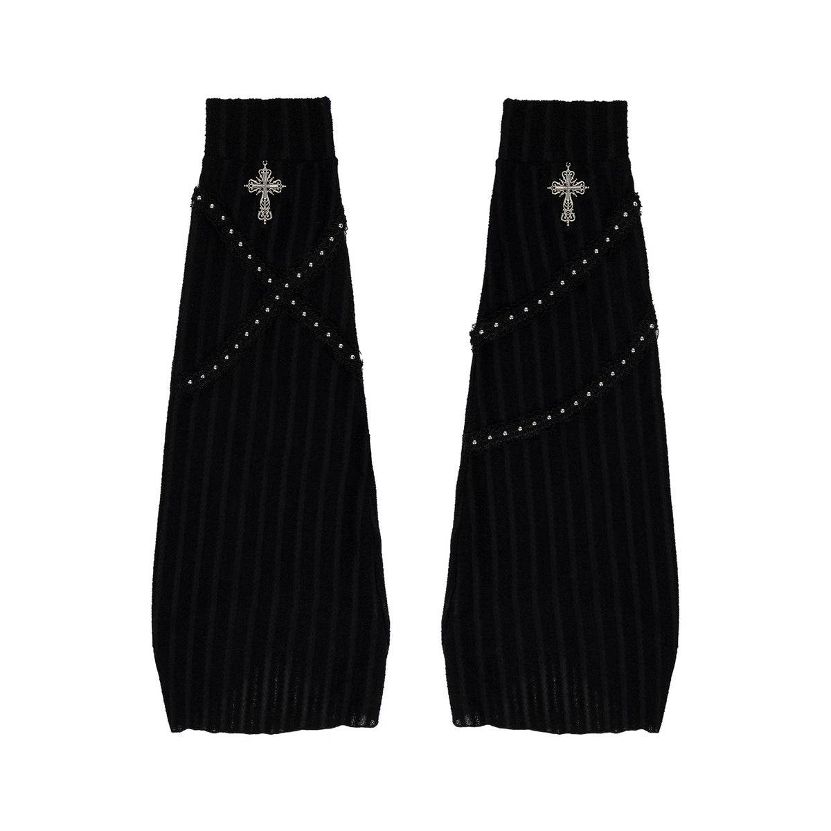 White Night Feather - Gothic Lolita OP Dress & Leg Warmers Set, Angel Cross Theme (L M S) 46055:873976