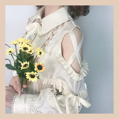 (BFM)OCELOT~Lolita Blouse Yuelong Poem Long Sleeve Inner Shirt   