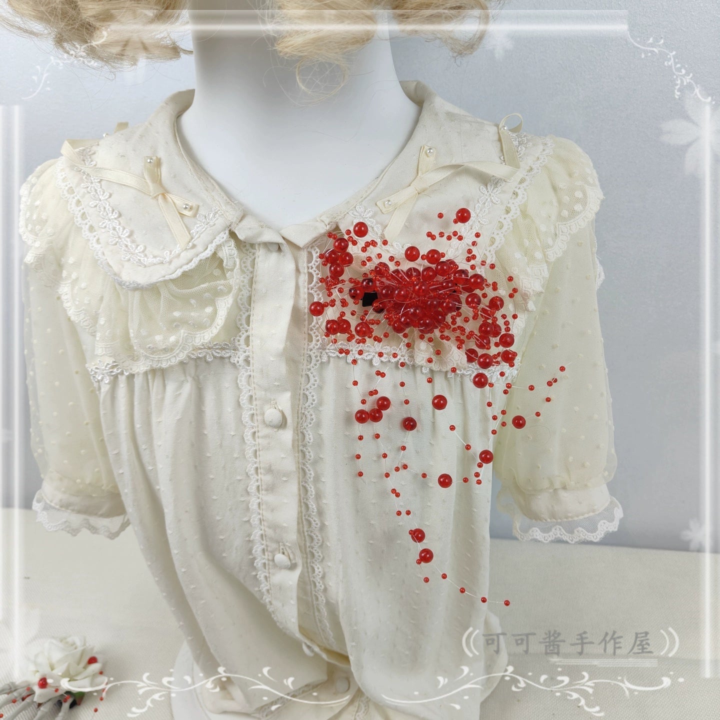 Cocoa Jam - Halloween Gothic Lolita Accessories, White Bride Style 43903:789535