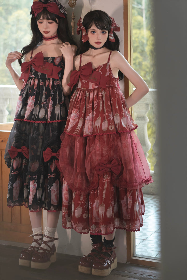 Babyblue~Strawberry Box~Sweet Lolita JSK With Strawberry Print 42972:760714